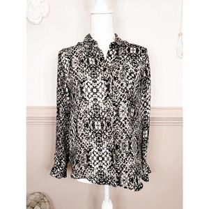 Philosophy Animal Print Blouse NWT Sz Small